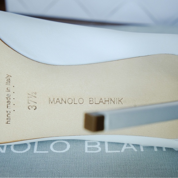 Manolo Blahnik BB Leather Pump 37.5 (8) - Picture 2 of 5